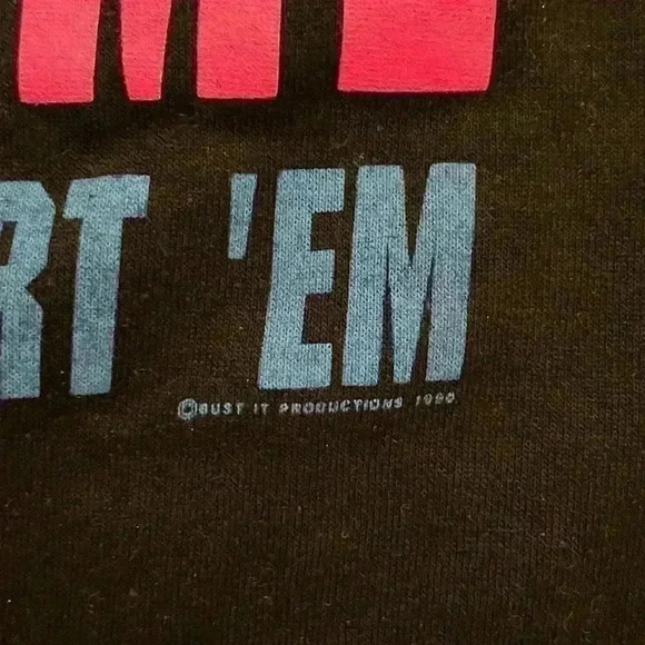 Vintage 1990 MC hammer can’t touch this t shirt bust it productions XL - Picture 7 of 8